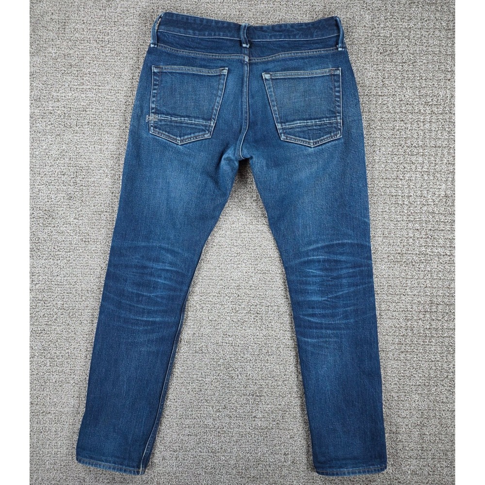 Denham Razor Slim Fit Selvedge Denim Jeans Blue Mens Size 32x31  Fade - Picture 11 of 13